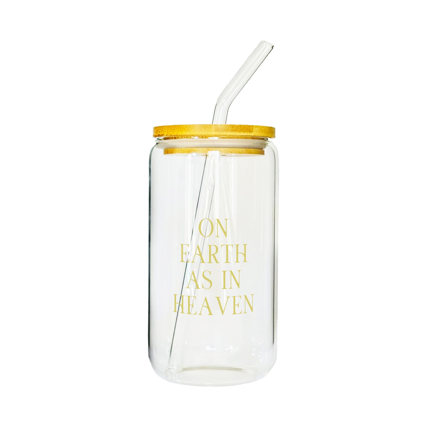Divine Quotes Glass Tumbler