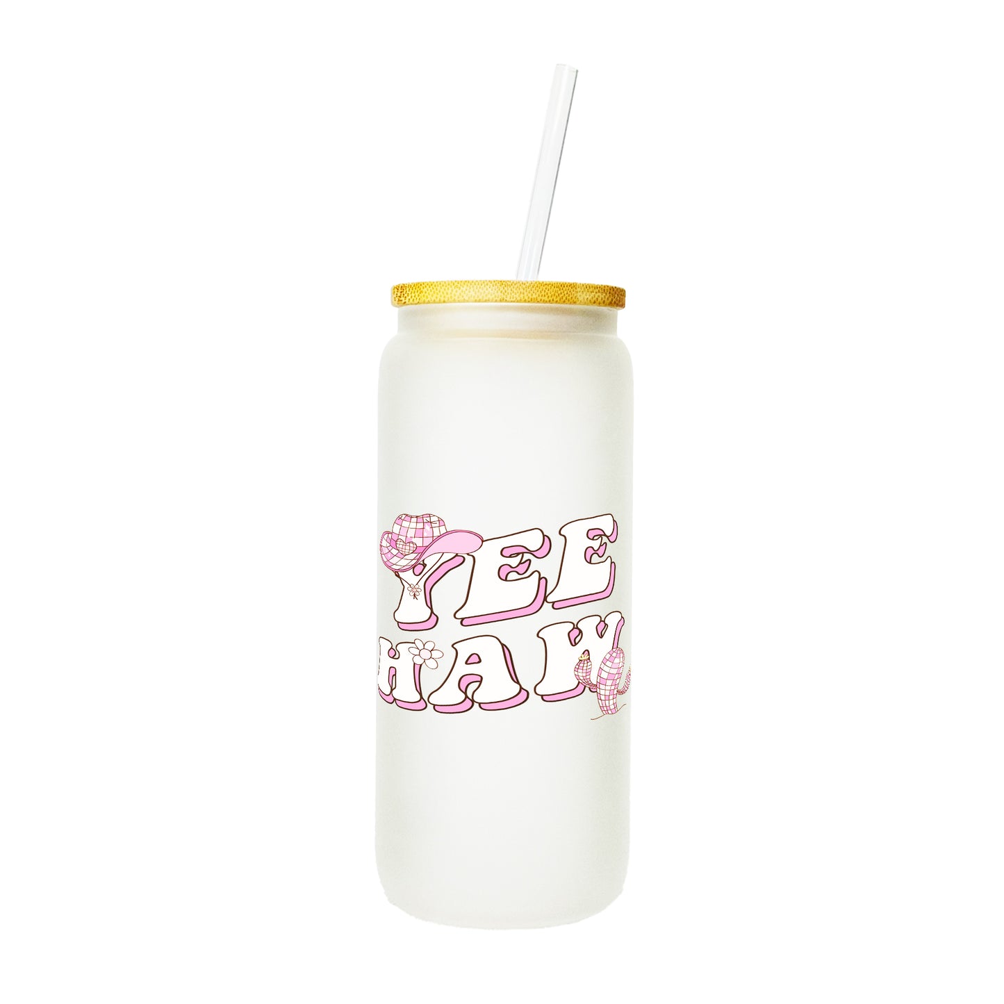 "Yee Haw" Glass Tumbler