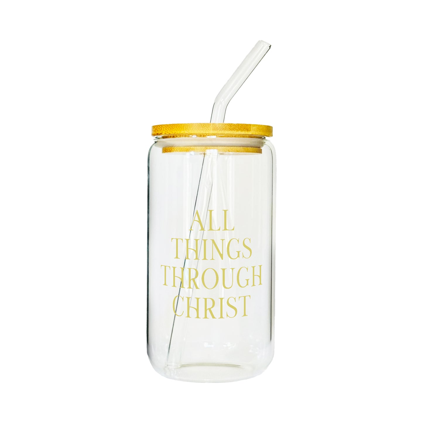 Divine Quotes Glass Tumbler