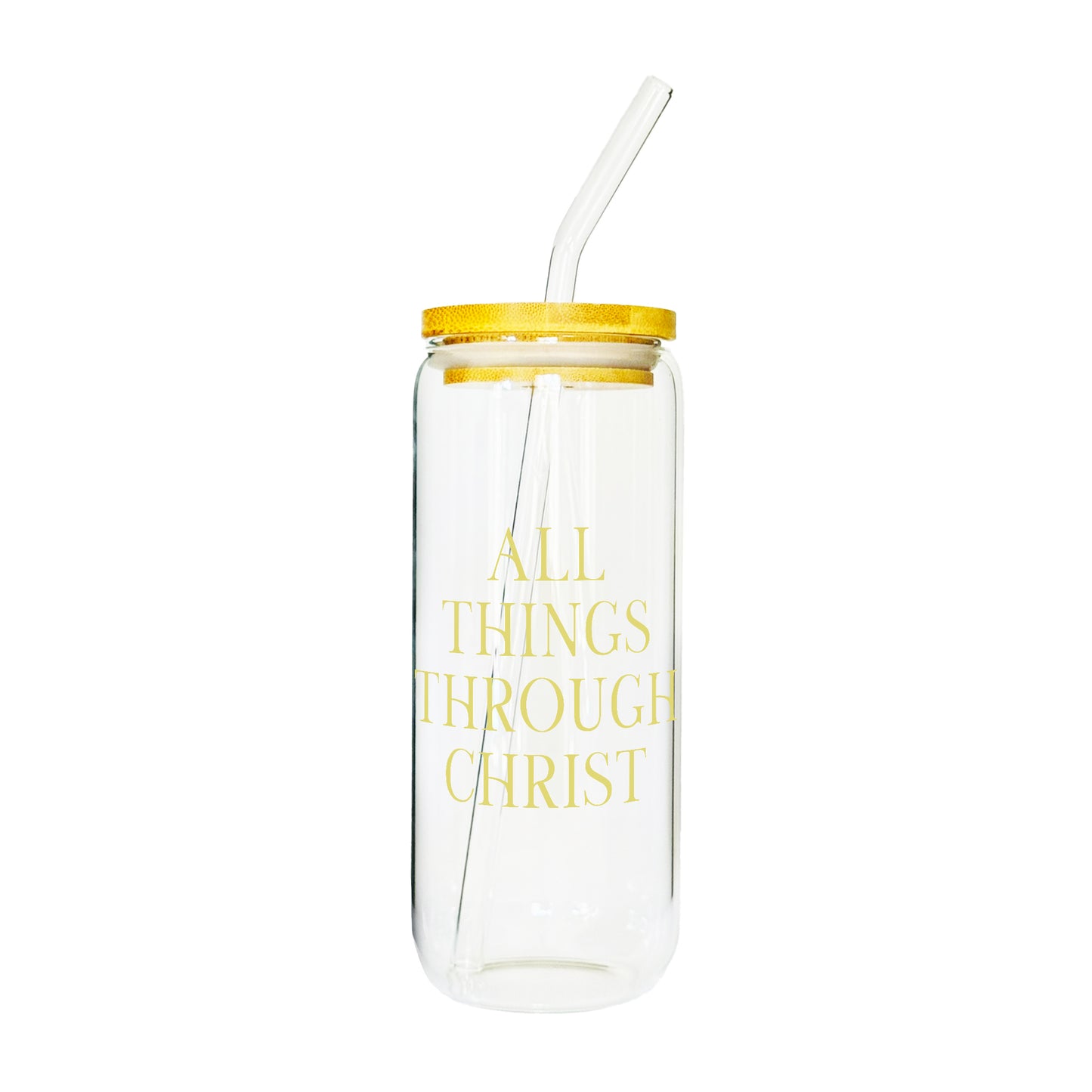 Divine Quotes Glass Tumbler