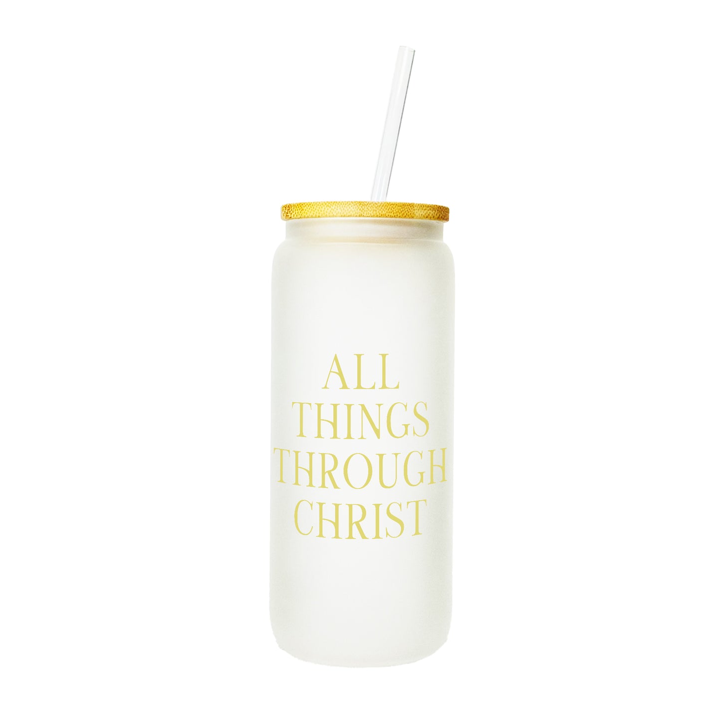 Divine Quotes Glass Tumbler