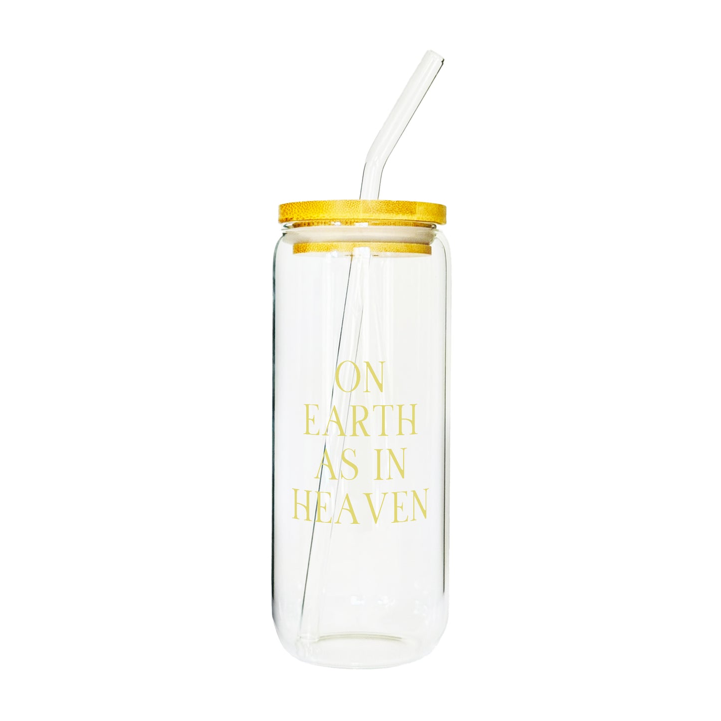 Divine Quotes Glass Tumbler