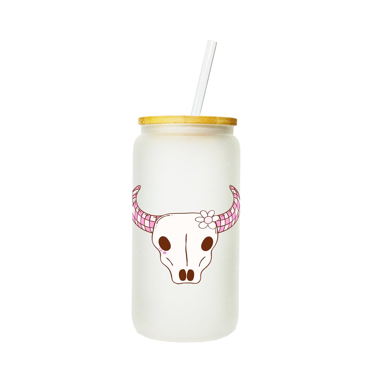 "Yee Haw" Skull Glass Tumbler