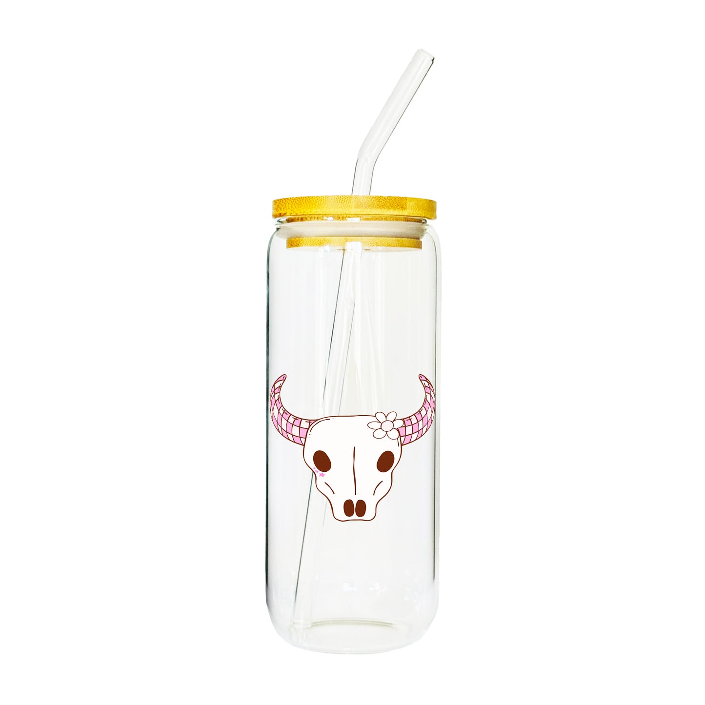 "Yee Haw" Skull Glass Tumbler