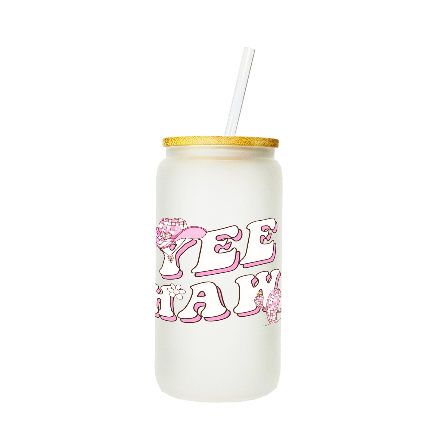 "Yee Haw" Glass Tumbler