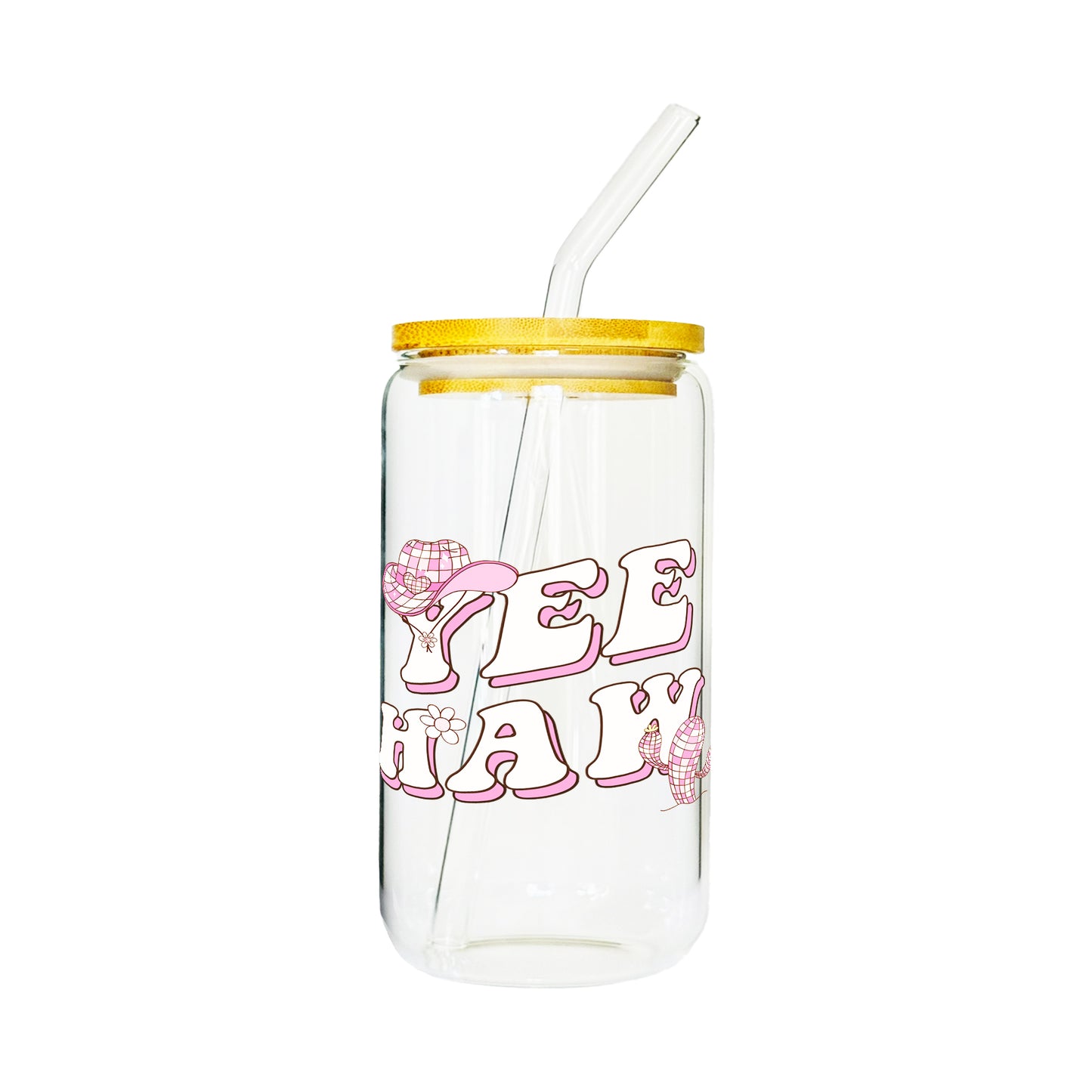 "Yee Haw" Glass Tumbler